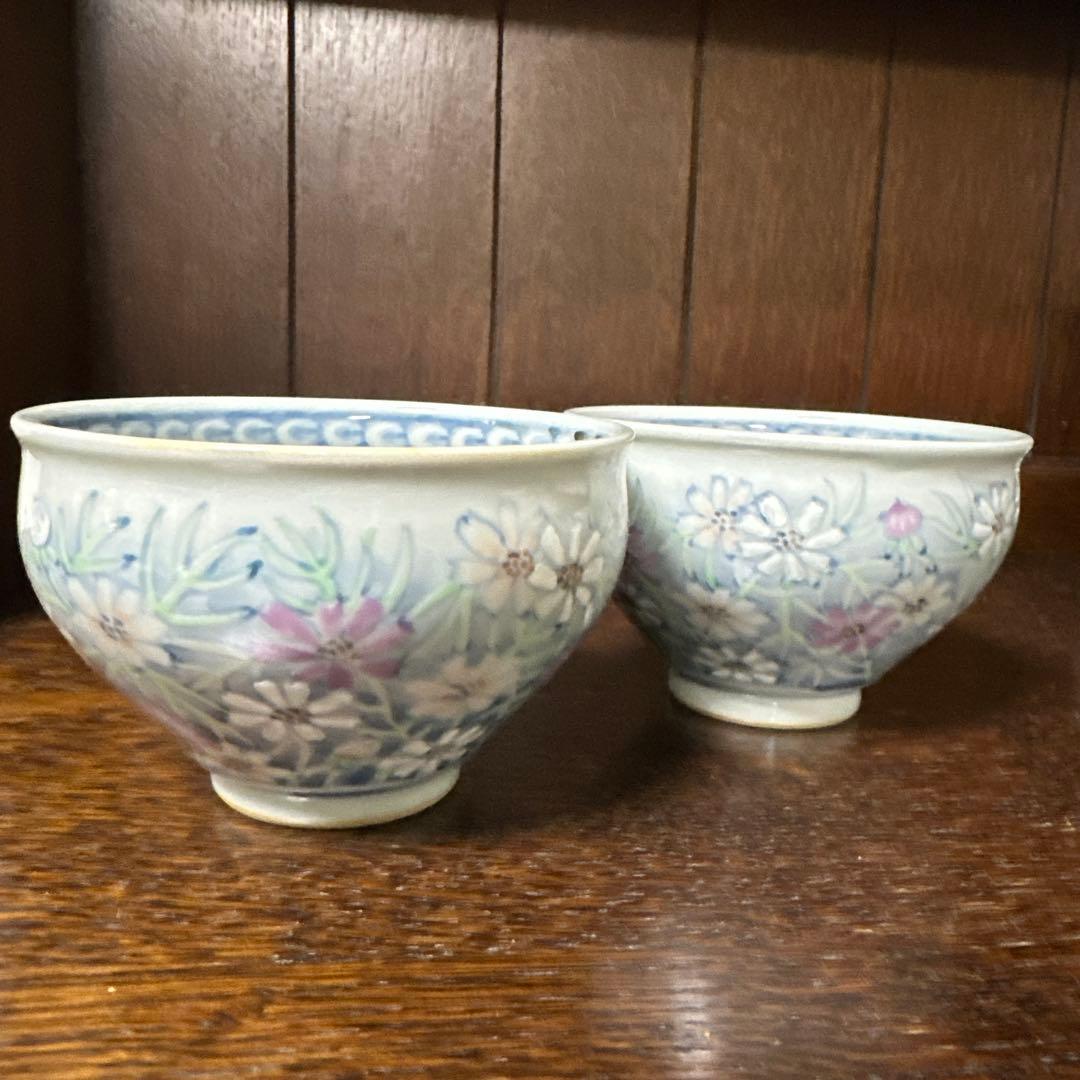 佐藤走波、六代、染錦、秋桜文、二客