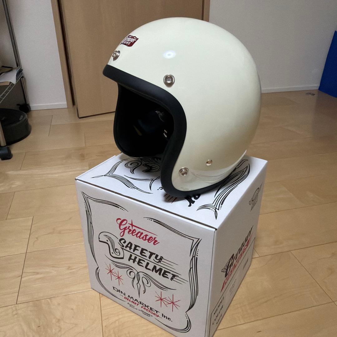 Greaser ジェットヘルメット アイボリー　グリーサーヘルメット