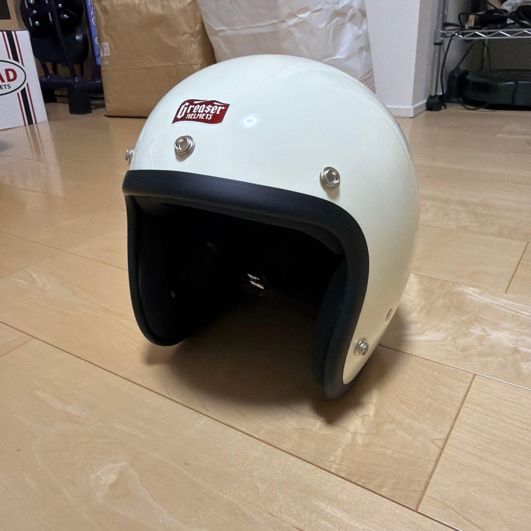 Greaser ジェットヘルメット アイボリー　グリーサーヘルメット