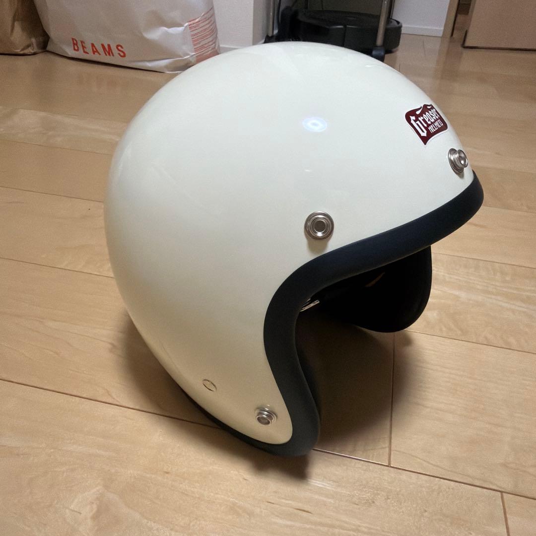 Greaser ジェットヘルメット アイボリー　グリーサーヘルメット