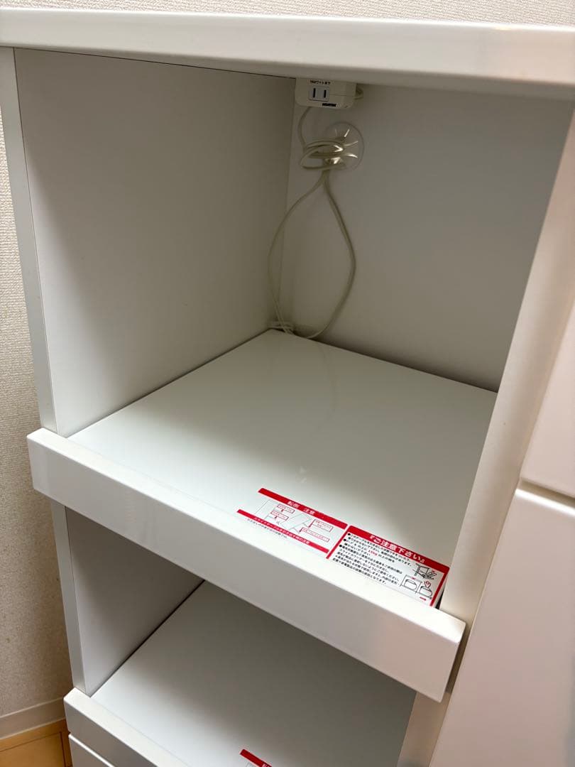 ［ニトリ］ミドルレンジボード　(エトナ80MRB WH )キッチン収納・食器棚