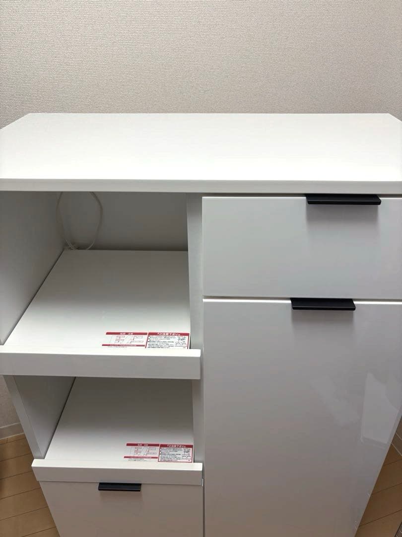 ［ニトリ］ミドルレンジボード　(エトナ80MRB WH )キッチン収納・食器棚