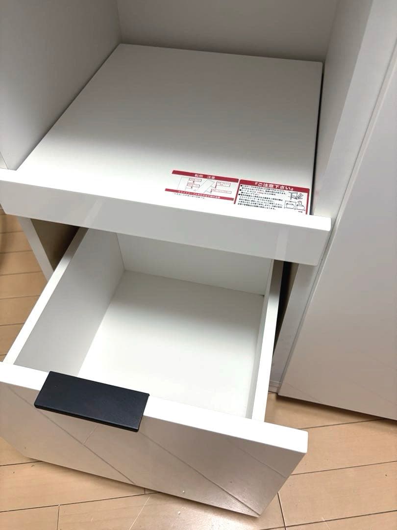 ［ニトリ］ミドルレンジボード　(エトナ80MRB WH )キッチン収納・食器棚