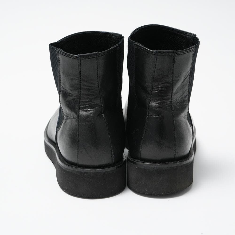 YOAK ヨーク ブラックレザー サイドゴアブーツ ビブラム 40