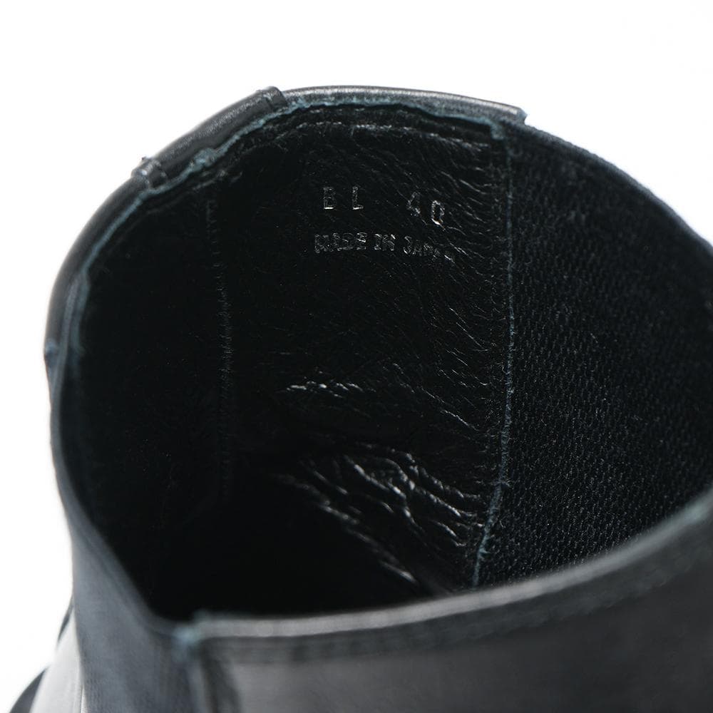 YOAK ヨーク ブラックレザー サイドゴアブーツ ビブラム 40