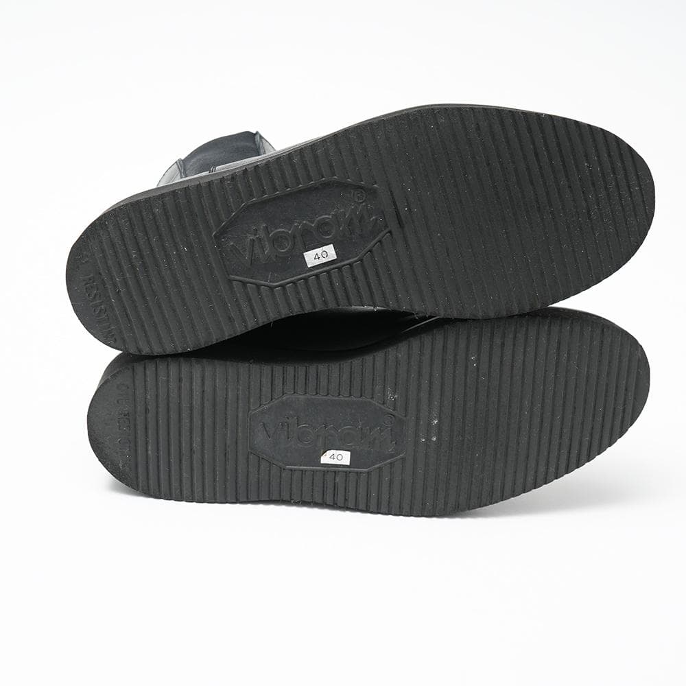 YOAK ヨーク ブラックレザー サイドゴアブーツ ビブラム 40