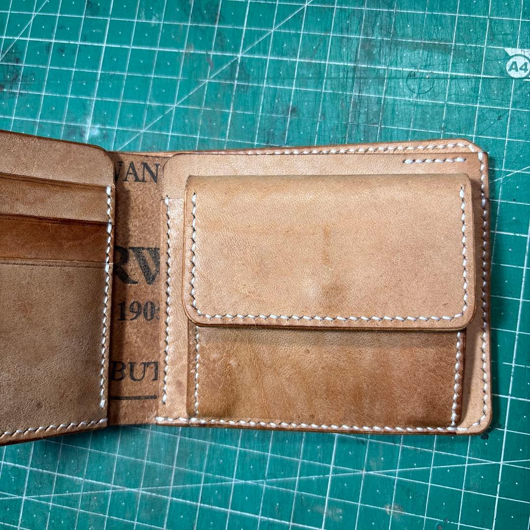 ホースバットストリップ☆ホーウィン☆ホースバット☆ナチュラル☆2つ折り☆スタンプ