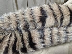 266　ロングマント　カシミヤ100％　フォックス　毛皮　ポンチョコート　ケープ