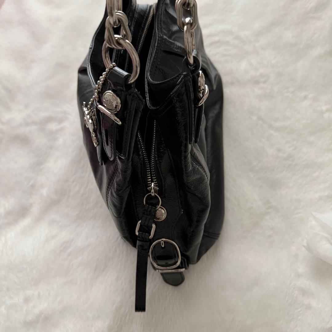 COACH ブラック ショルダーバッグ