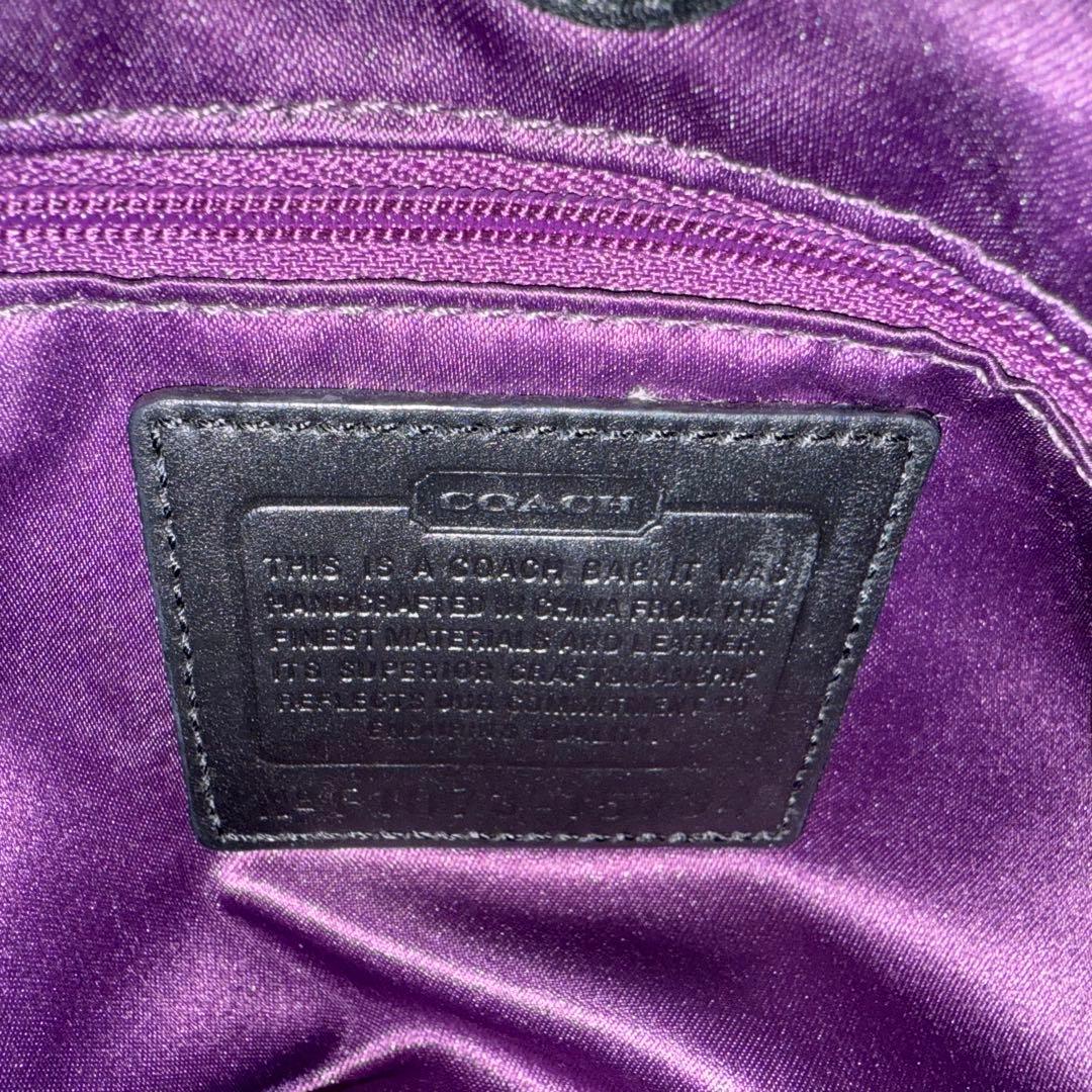 COACH ブラック ショルダーバッグ