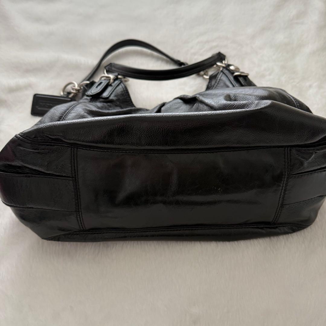 COACH ブラック ショルダーバッグ