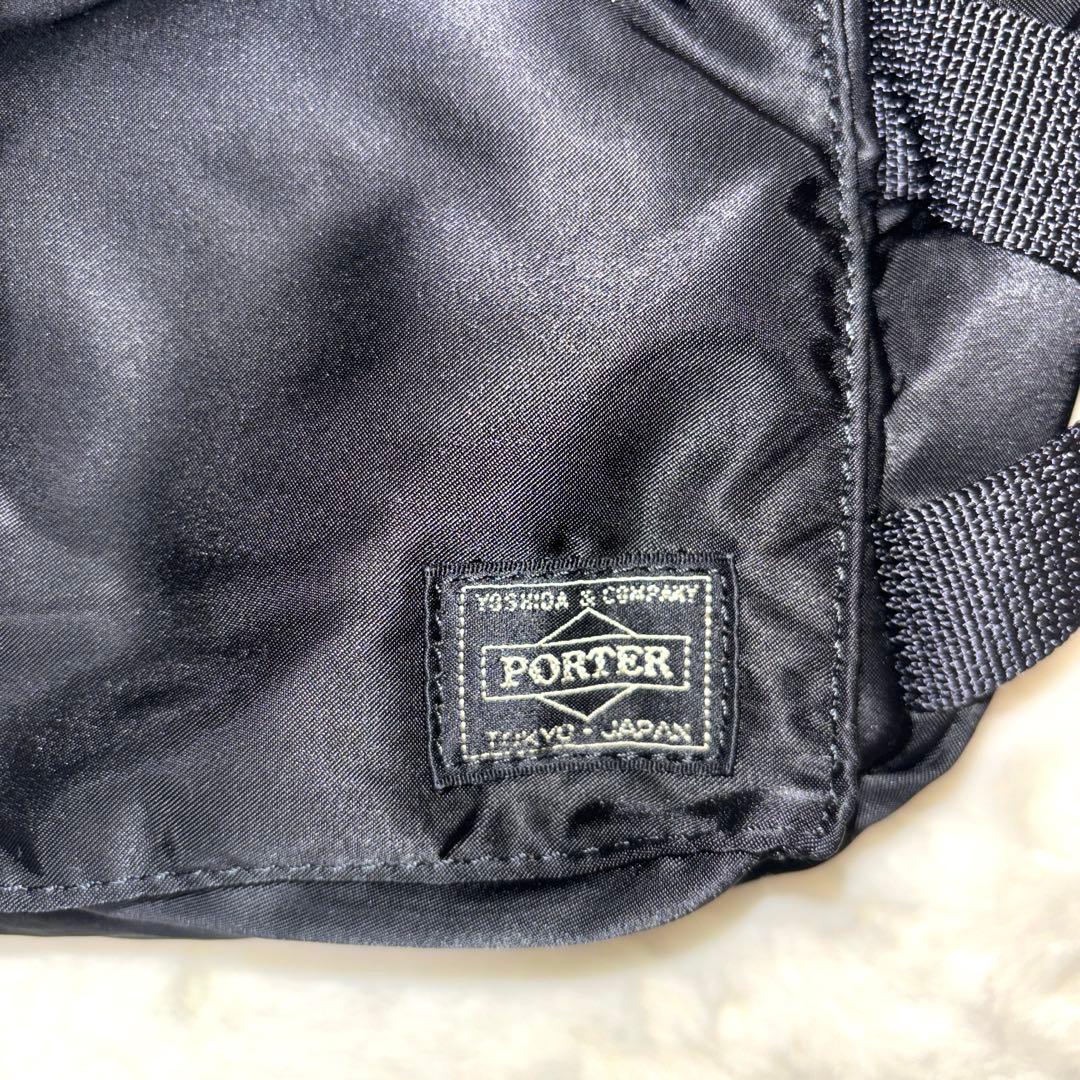 【美品】PORTERタンカーウエストバッグ黒