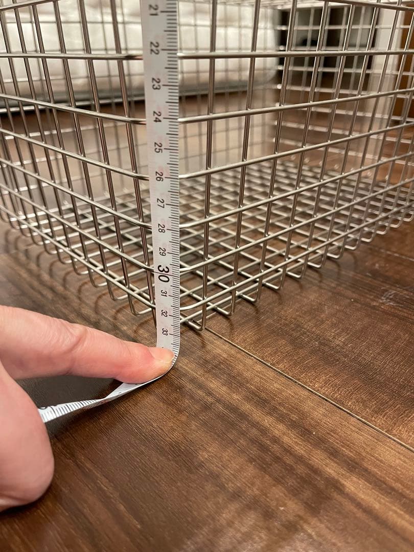 無印良品 ステンレスワイヤーバスケット　カゴ