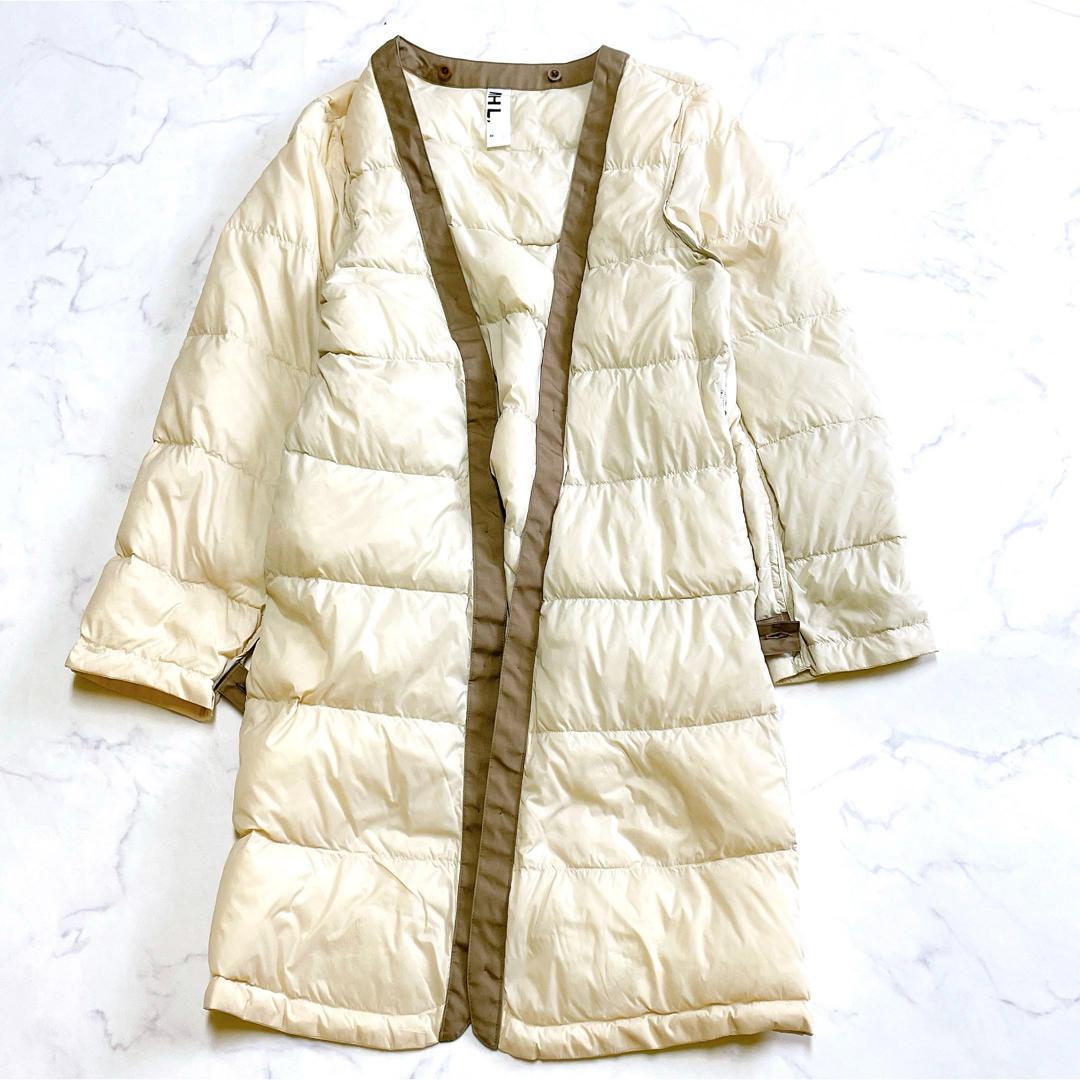 美品 MHL. マーガレットハウエル インナーダウン付 ステンカラーコート M