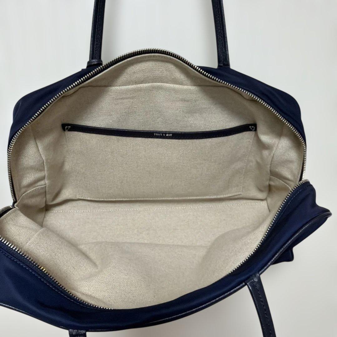 TOUT Y EST SAC LOQUET TOILE ロケトワルバッグネイビー