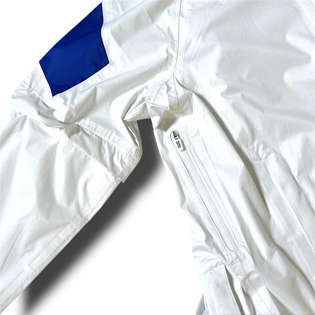 2 パーリーゲイツ AQUAX 防水透湿 レインジャケット ワンピース 白