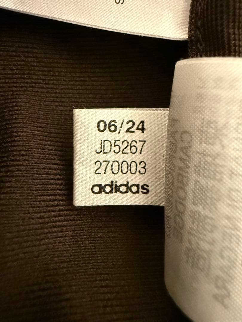 adidas トラックジャケット ジェンダーニュートラル ダークブラウン J/S