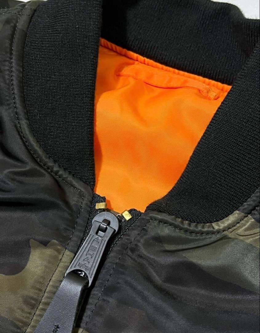 アルファ MA-1 CORE SPEC カモフラ フライトジャケット XL