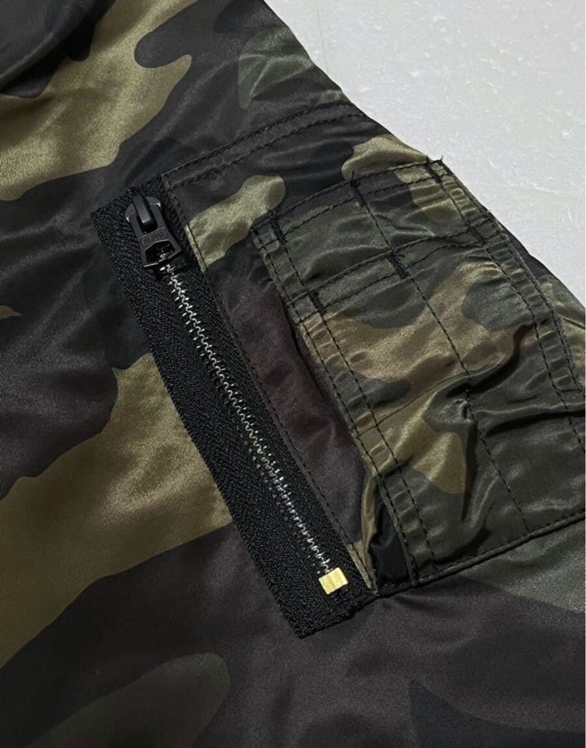 アルファ MA-1 CORE SPEC カモフラ フライトジャケット XL