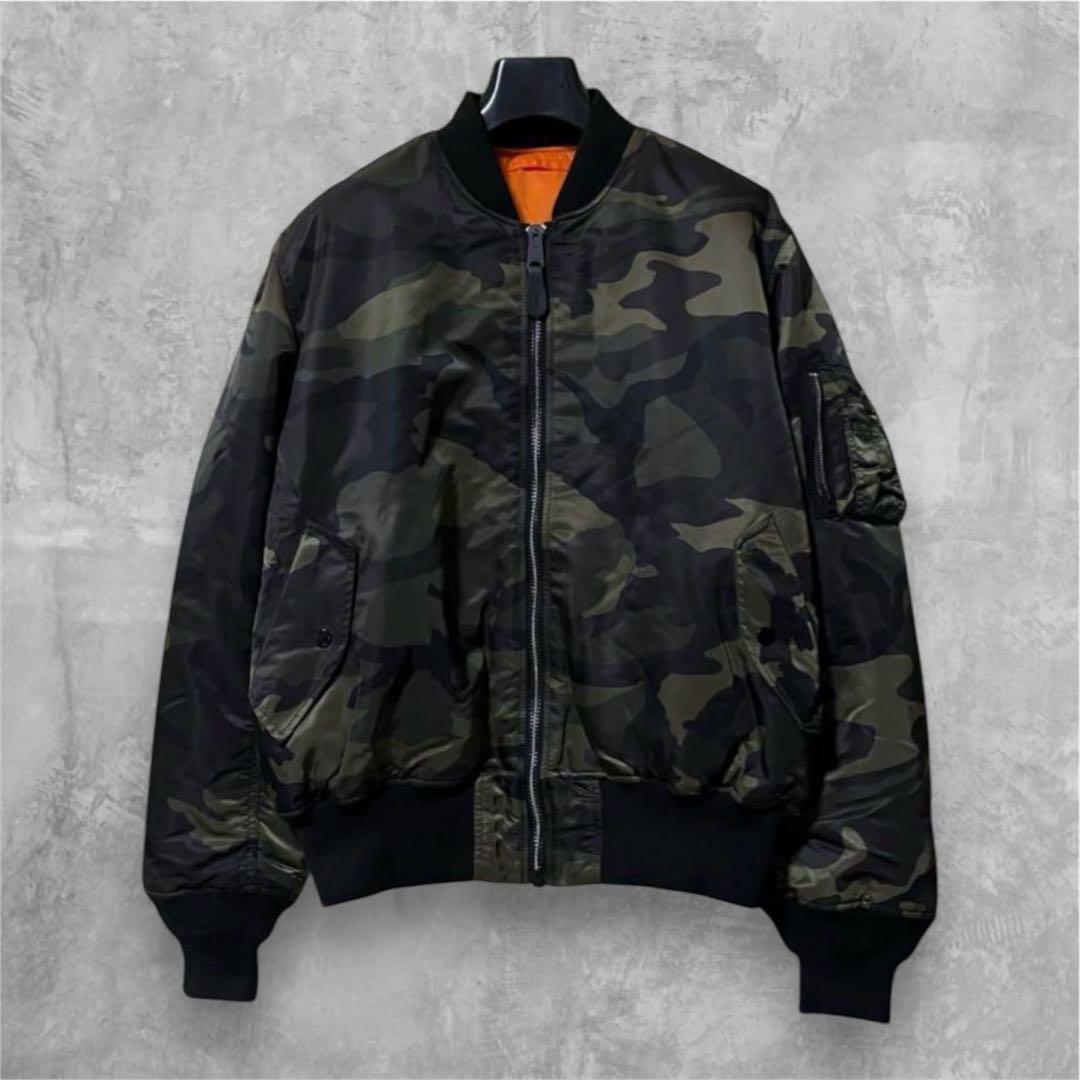 アルファ MA-1 CORE SPEC カモフラ フライトジャケット XL
