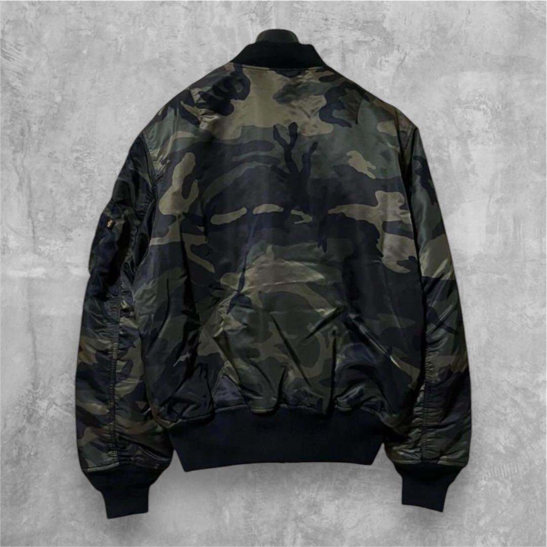 アルファ MA-1 CORE SPEC カモフラ フライトジャケット XL