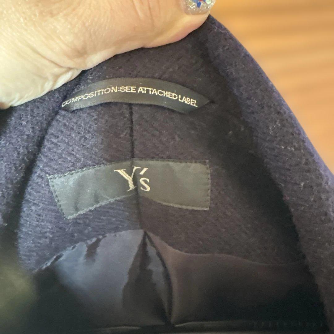 Y's ウールコート ネイビー
