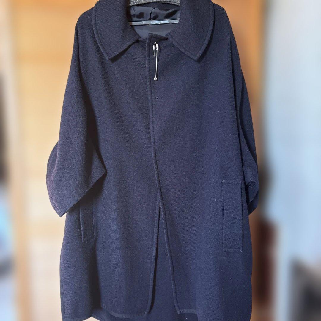 Y's ウールコート ネイビー