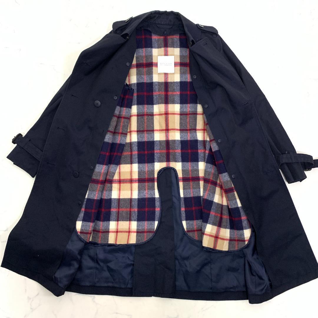 LA8688 マッキントッシュフィロソフィー トレンチコート ネイビー 紺 38