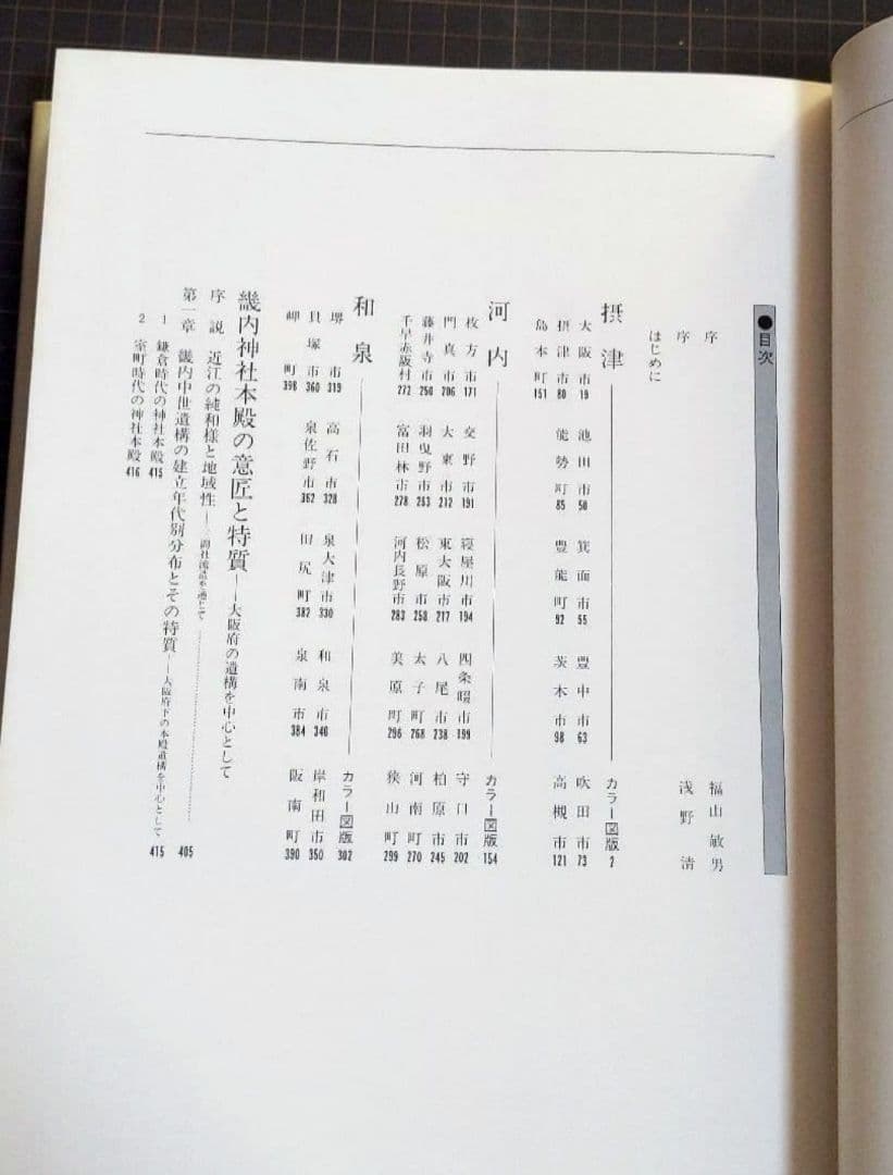 [初版]大阪府 神社本殿遺構集成