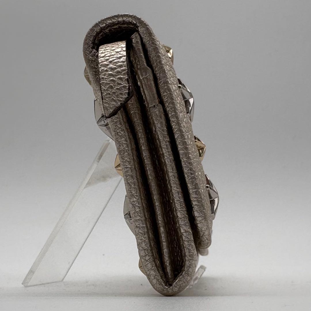 未使用箱付　ジミーチュー　長財布　スタッズ　ゴールド