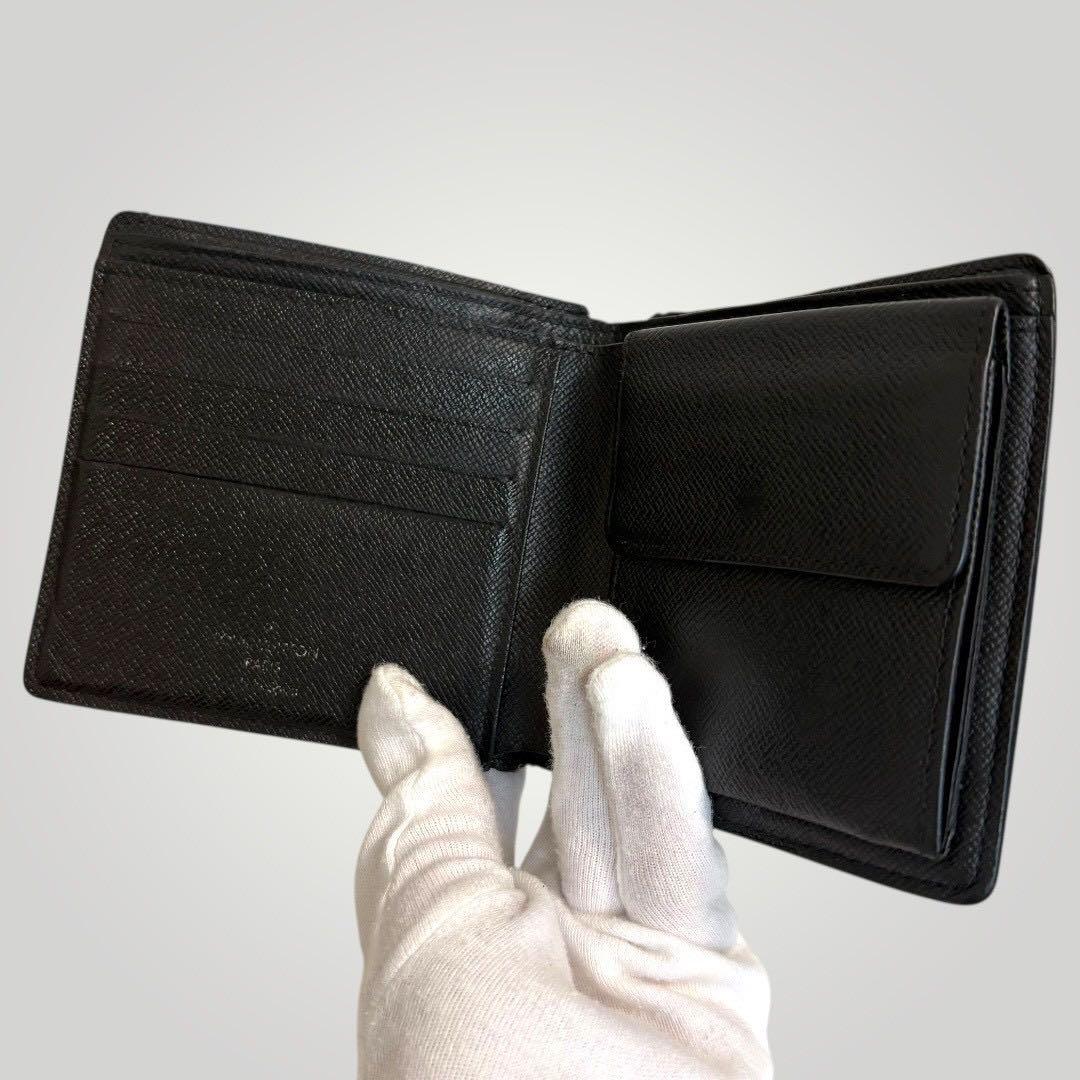 ルイヴィトン 財布 ポルトフォイユ マルコ ダミエ柄　二つ折り財布