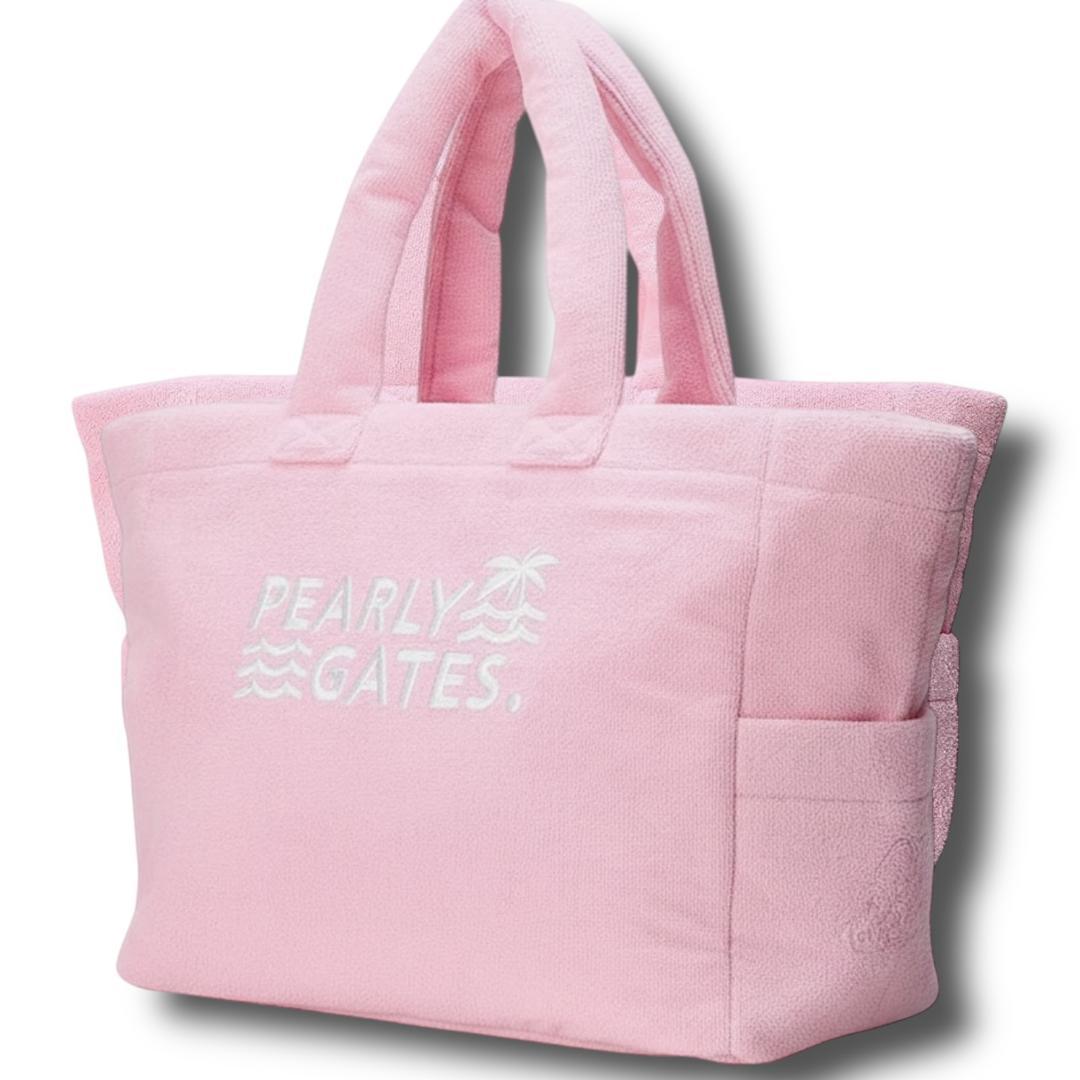 新品 パーリーゲイツ パイル生地 大容量 ロッカー バッグ ロゴ刺繍 090