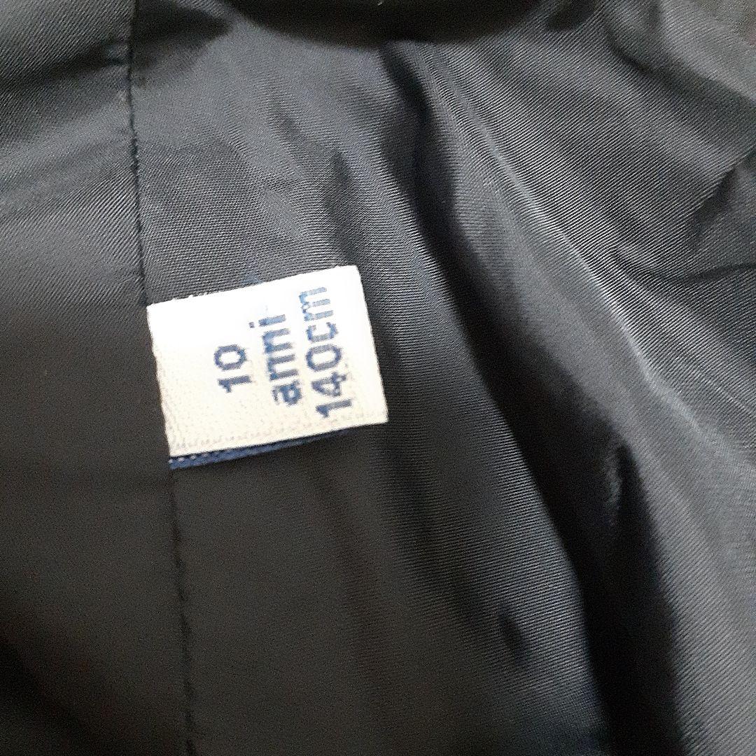 MONCLER フード付きブラックジャケット 140cm