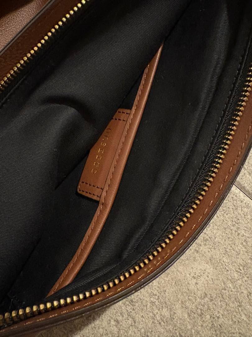 ウィムガゼット ORSETTO ブラウンレザー クラッチバッグ