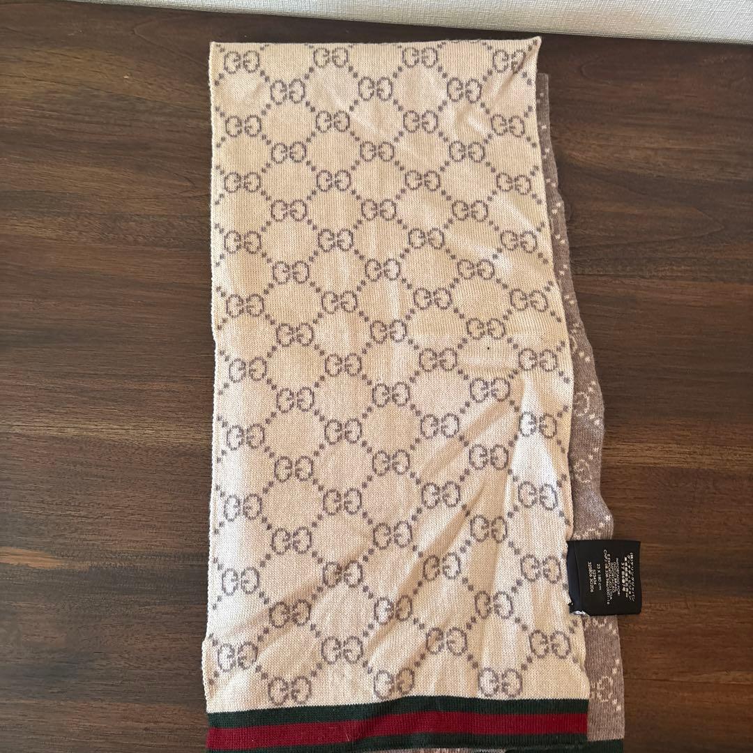 GUCCI GGパターン マフラー 23x180 cm