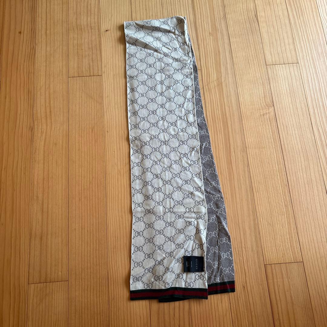 GUCCI GGパターン マフラー 23x180 cm