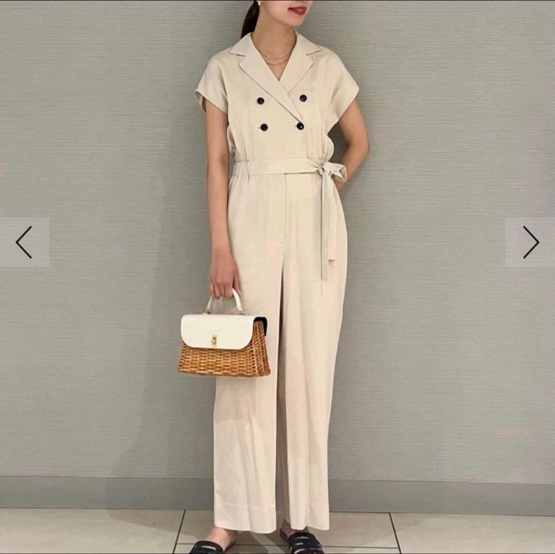 Ballsey セルロースナイロンツイルジャンプスーツ ベージュ 34