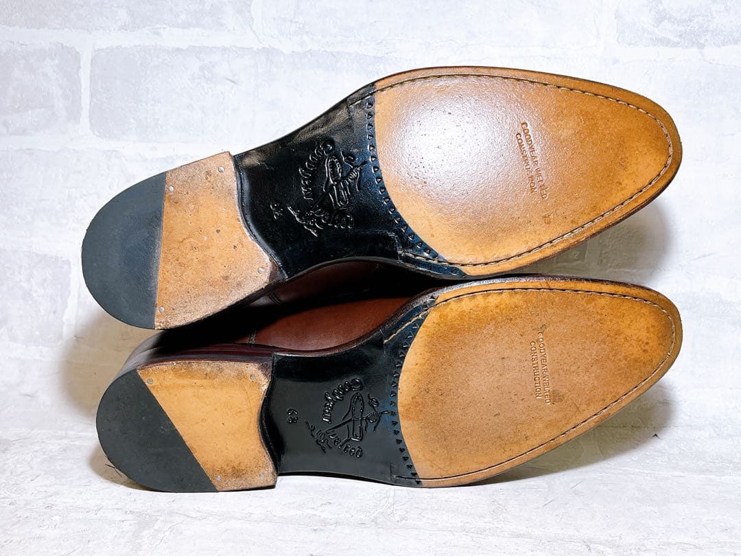 数回着【極美品】ジャランスリウァヤ 高級 ストレートチップ UK6.5