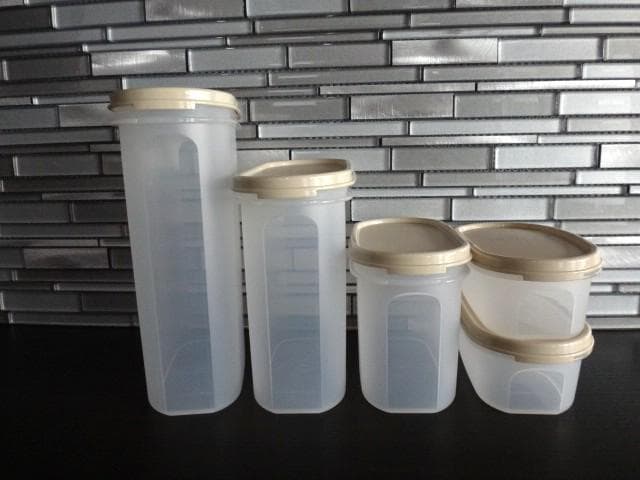 新品★タッパーウェア★5点セット★MMだ円★保存容器★オーバル★