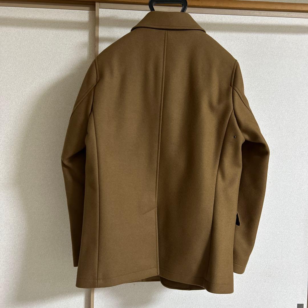 SHIPS ウール100% ブラウンピーコート