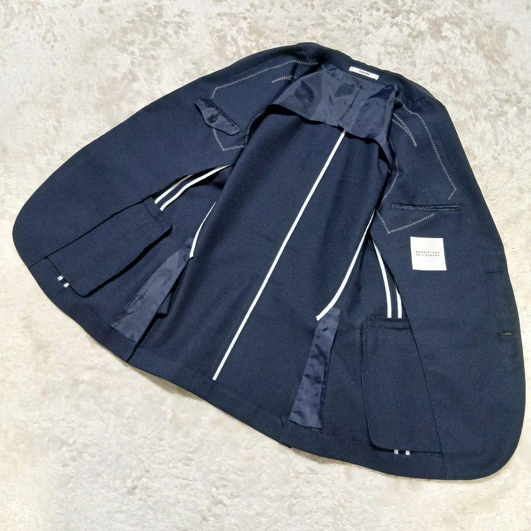 極美品 MACKINTOSH PHILOSOPHY トロッタージャケット 紺ブレ