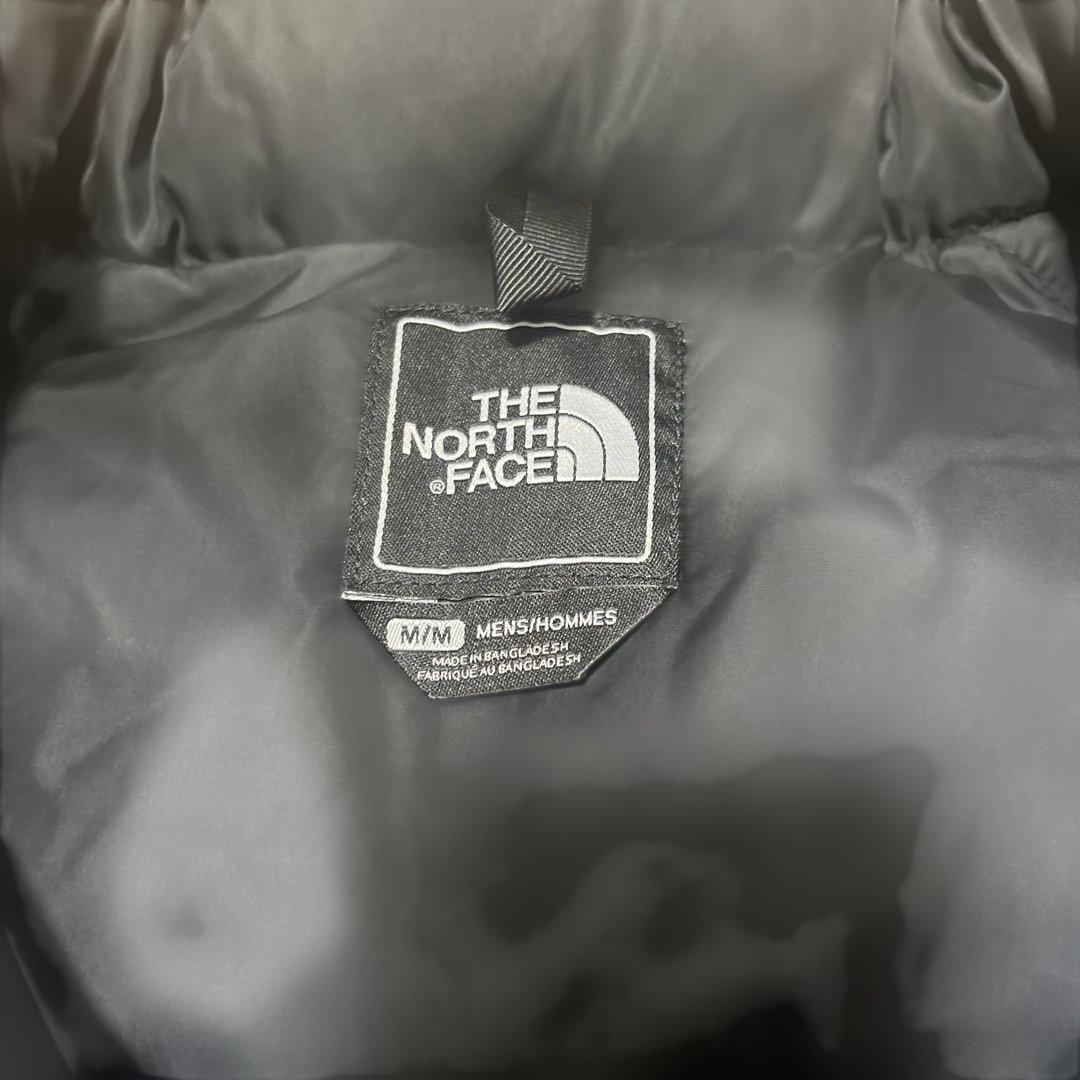 ノースフェイス ヌプシ　ダウンベスト　センターロゴ　ブラック