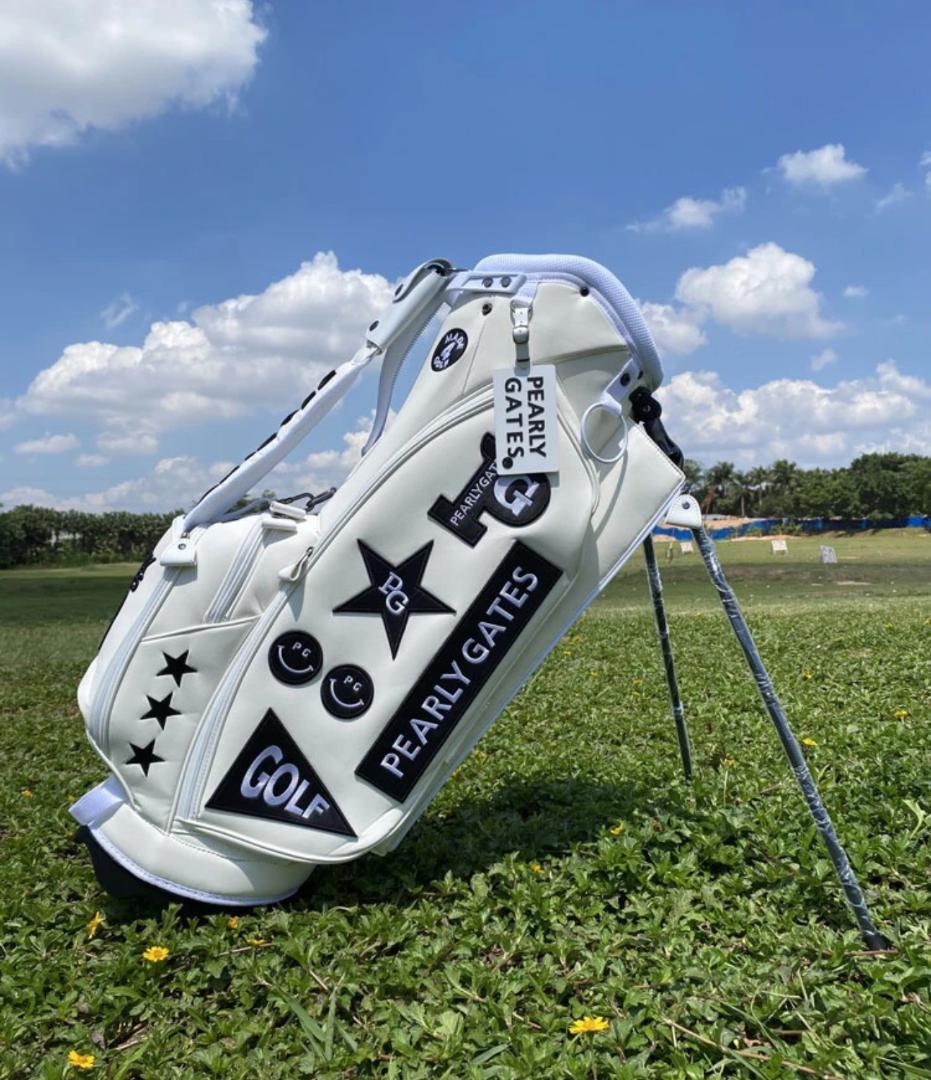 【未使用品】 PEARLY GATES ゴルフバッグ ホワイト