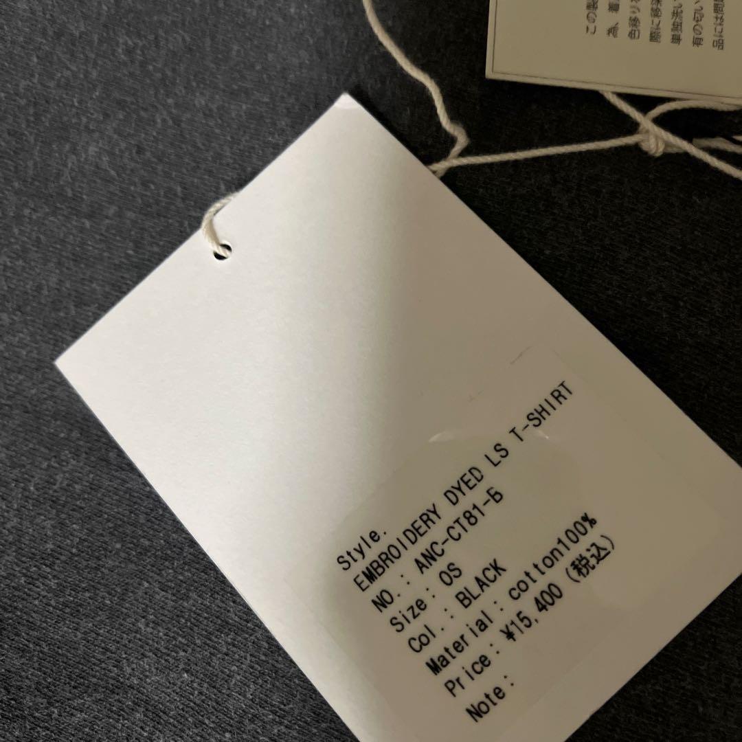 トップス ANCELLM \"EMBROIDERY DYED LS T-SHIRT \"