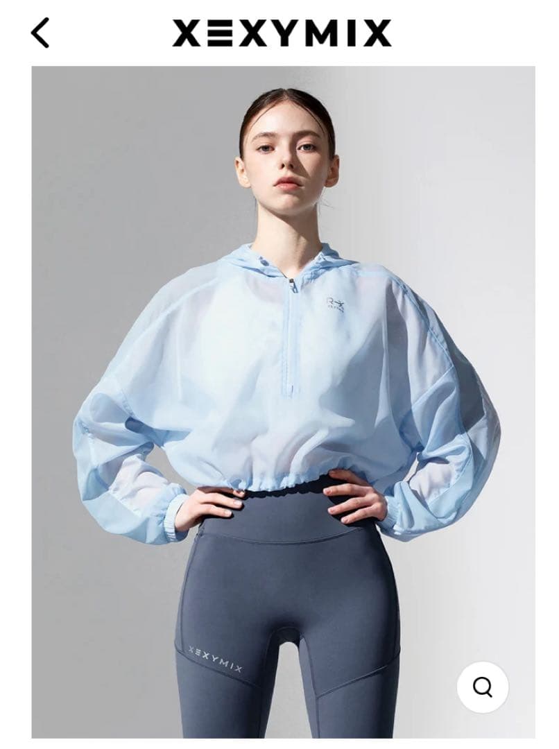 xexymix エアリーメッシュクロップド丈アノラック