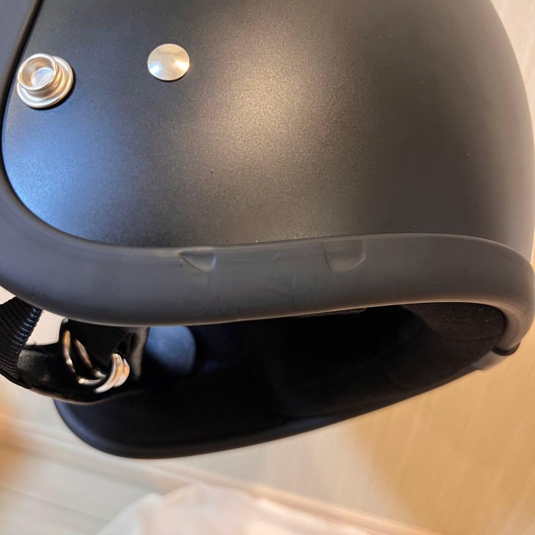 【美品】TT&CO. スーパーマグナム ジェットヘルメット 半ツヤブラック