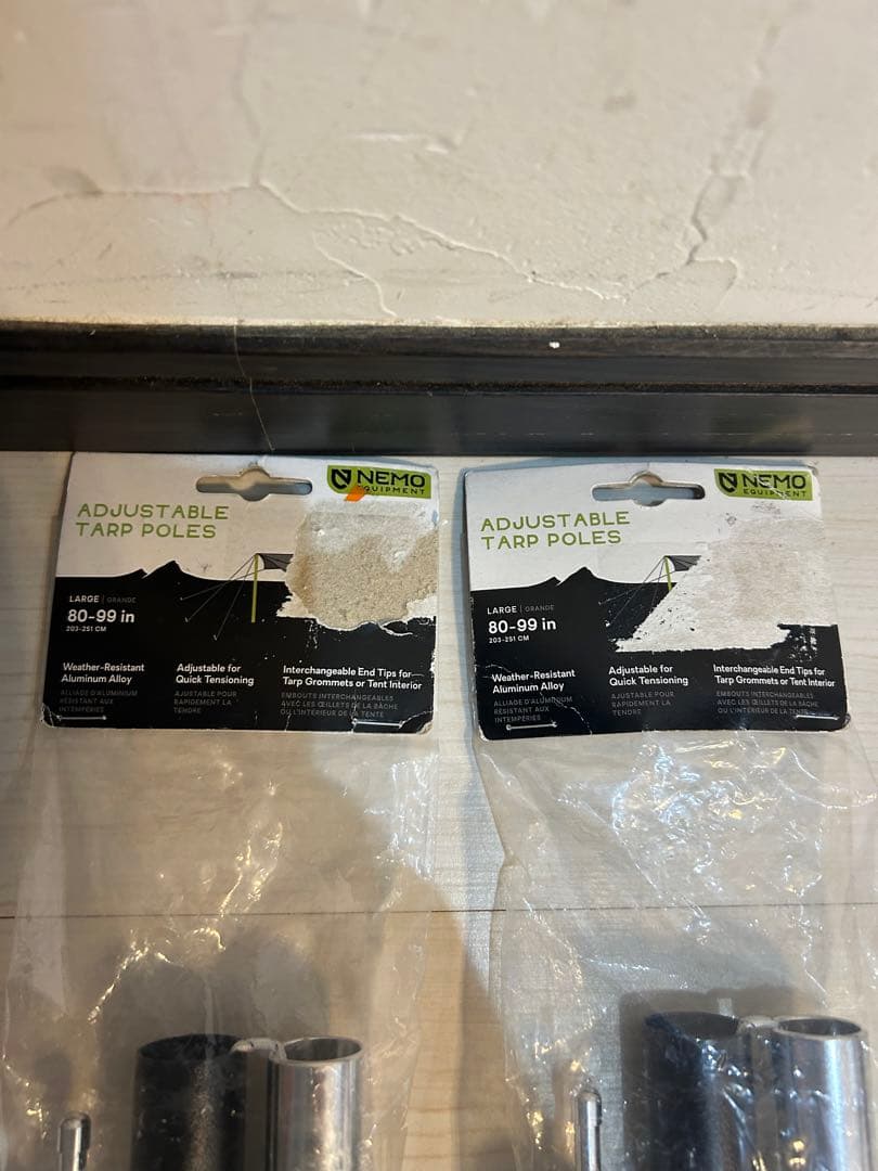 【未開封品】ニーモ アジャスタブルタープポールL NEMO
