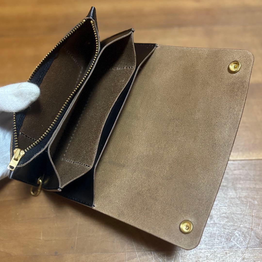 クロムエクセル　ロングトラッカーウォレット　 小判カン、ウォレットチェーン付き