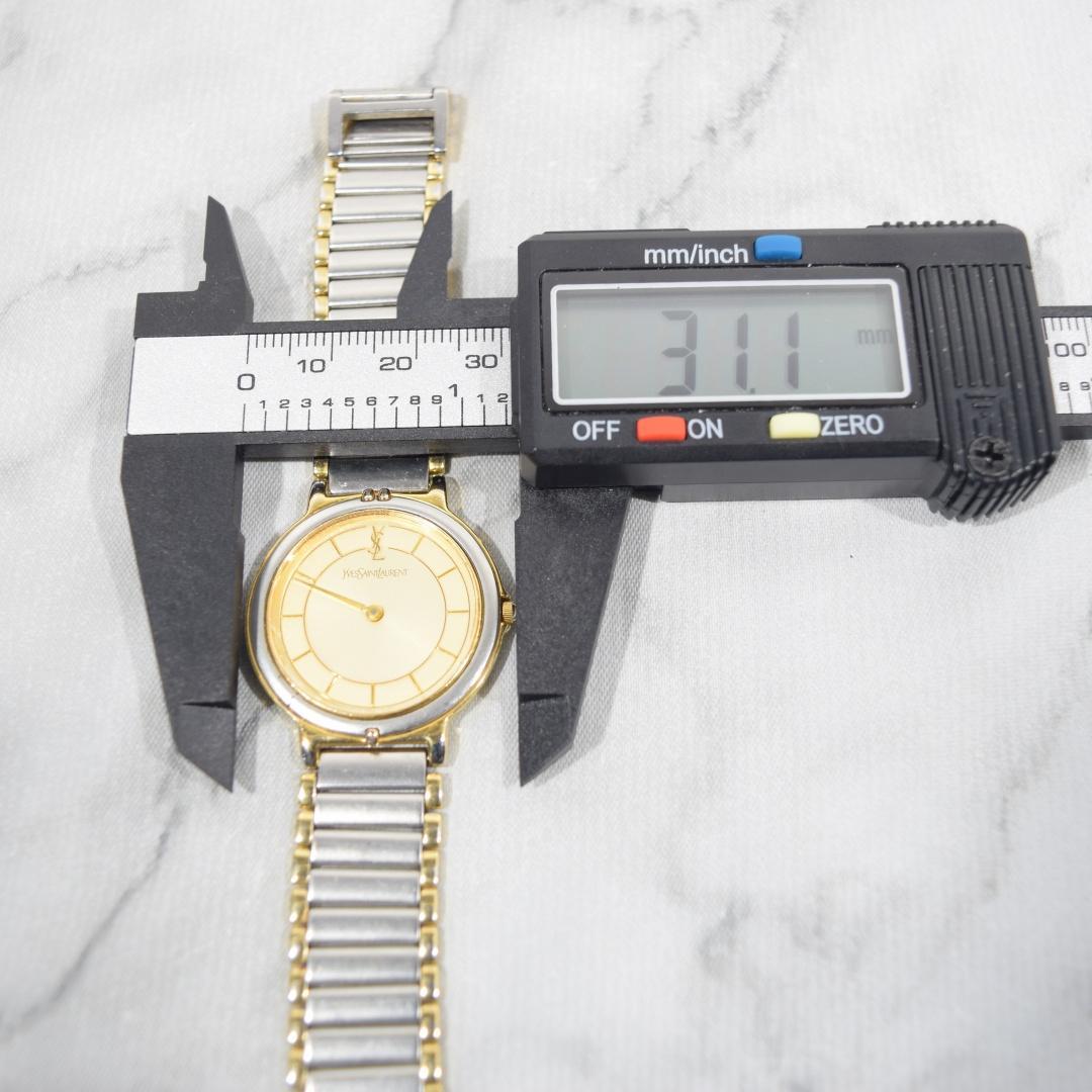 [箱付 新品電池] YSL イヴサンローラン レディース コンビカラー