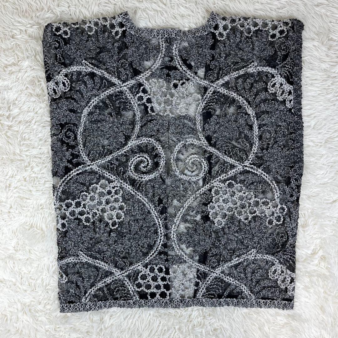 【定価38万円 新品】MUGETU 本場奄美大島 泥染絹×チュール 羽織 ジレ